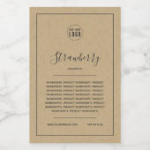 Logo-graue Grenzbestandteile hinzufügen Liste Kraf Weinetikett (Einzelnes Label)