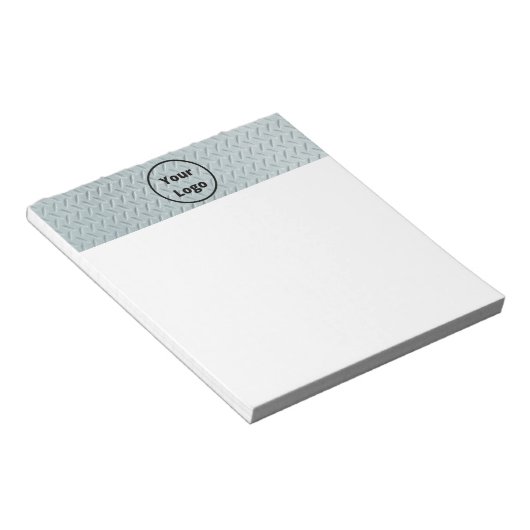 Logo-Graumetall-Druck Notizblock (angewinkelt)