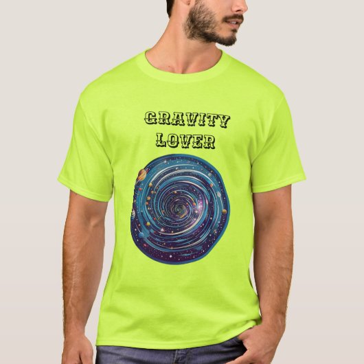 Logo "Gravity-Themed Cosmic Whirlpool" T-Shirt (Vorderseite)
