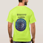 Logo "Gravity-Themed Cosmic Whirlpool" T-Shirt (Rückseite)