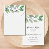 Logo Greenery Jewelry Necklace Display Cards