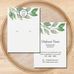 Logo Greenery Jewelry Ohrringe Display Cards