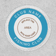 Logo-Grenze für den Fischereiklub vollständig anpa