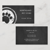 Logo-Groomer für rustikale Hundepaare  Visitenkarte (Vorne/Hinten)