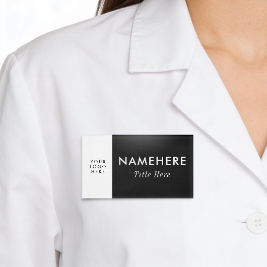 Logo Groß Einfach Schwarz Weiß Minimal Name Titel Namenschild