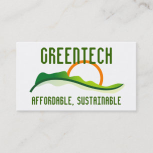 Logo - grüner Sonnenaufgang Visitenkarte