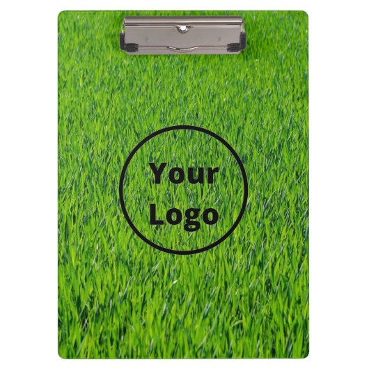 Logo-Grüngras Klemmbrett (Vorderseite)