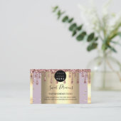 Logo-Haar-Nägel-Tropfen WELLNESS-CENTER-QR-Code Li Visitenkarte (Stehend Vorderseite)