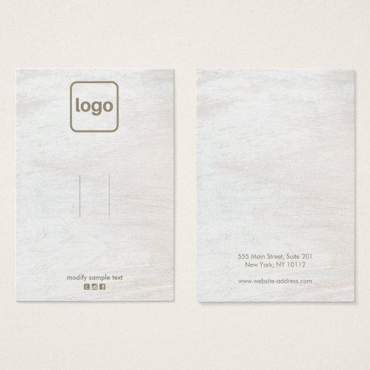 Logo-Haaraccessoire oder Schmuck-Display für Holzk (Vorne & Hinten)