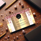 Logo-Haare Makeul Nägel Tropfen WELLNESS-CENTER QR Visitenkarte