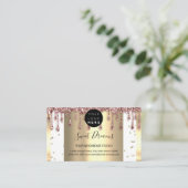 Logo-Haare Makeul Nägel Tropfen WELLNESS-CENTER QR Visitenkarte (Stehend Vorderseite)