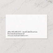 Logo "Haarschere" | farbenfroh künstlerisch Visitenkarte (Rückseite)