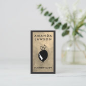 Logo "Haarschere" | Modernes Design Visitenkarte (Stehend Vorderseite)