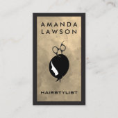 Logo "Haarschere" | Modernes Design Visitenkarte (Vorderseite)