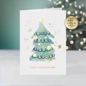 Logo Hand Painted Simple Christmas Tree Business