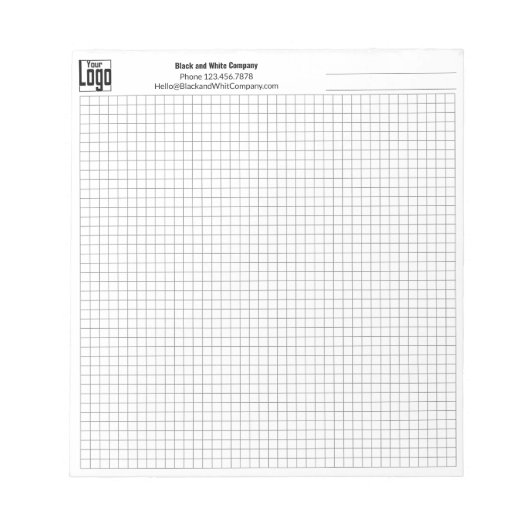 Logo Handelsnotiz Objekt Planungsraster Grafik Not Notizblock (Vorderseite)