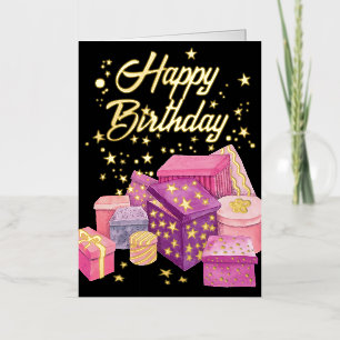 Logo handgemalt rosa Geschenke Geschäft Geburtstag