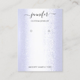 Logo Handmade Jewelry Card Blue Elegante Visitenkarte