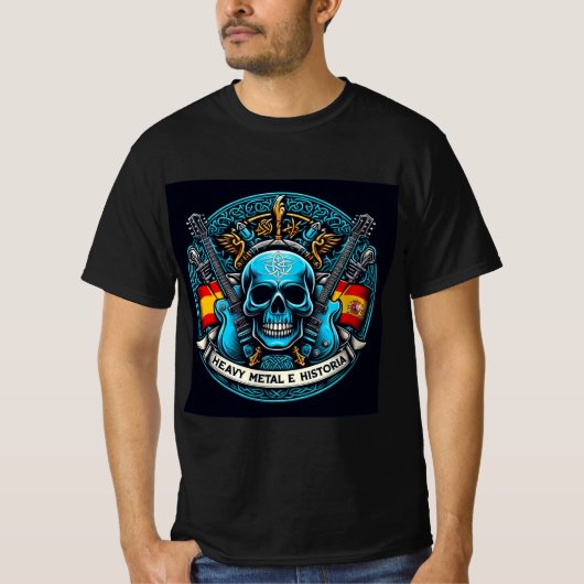 Logo Heavy metal e historia - Youtube T-Shirt (Vorderseite)