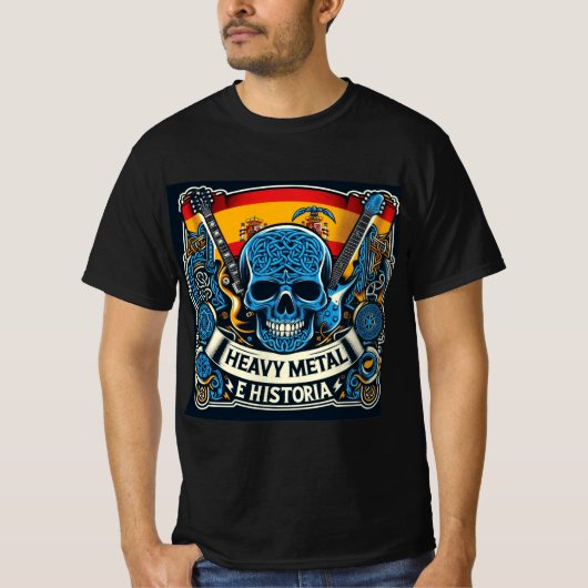 Logo Heavy metal e historia - Youtube T-Shirt (Vorderseite)