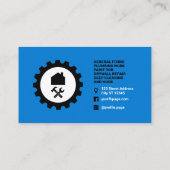 Logo Heimwerker Handwerker Visitenkarte (Rückseite)