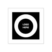 LOGO HIER gedruckt Perfekt zum Prägen von Verpacku Gummistempel (Prägung)