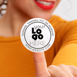 Logo hier hinzufügen: Erstellen Sie Ihr eigenes Un Runder Aufkleber