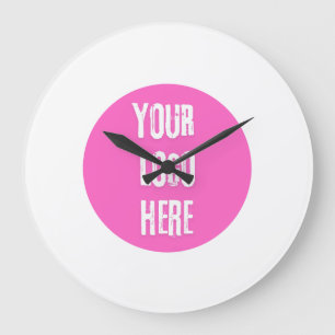 Logo hier hinzufügen große wanduhr