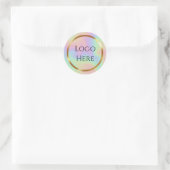 Logo hier runder aufkleber (Tasche)
