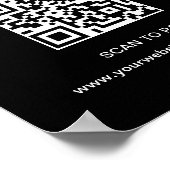 Logo hier scannen, um Unternehmen zu bezahlen Poster (Ecke)