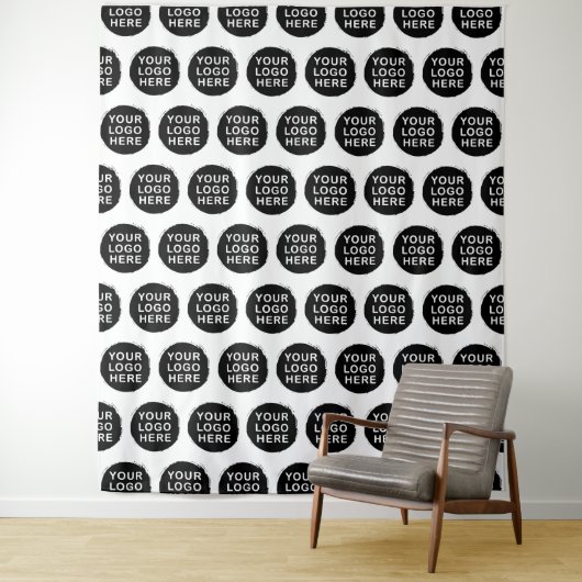 Logo-Hintergrundgeschäft Wandteppich (Beispiel)