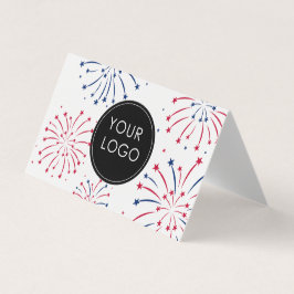 Logo hinzufügen 4. Juli Unternehmen Fireworks