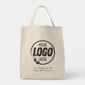 Logo hinzufügen | Berufliches Unternehmen Tragetasche (Rückseite)