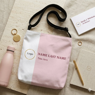 Logo Hinzufügen Einfach Rosé  Name Titel Tragetaschen Mit Langen Trägern