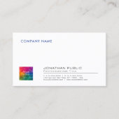 Logo hinzufügen Erstellen Sie Ihre eigene einfache Visitenkarte (Vorderseite)