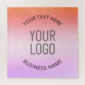 Logo hinzufügen | Farbenfrohe Sonnenuntergangsfarb Puzzle (Vertikal)