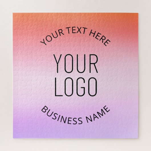 Logo hinzufügen | Farbenfrohe Sonnenuntergangsfarb Puzzle (Vertikal)