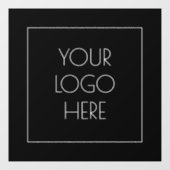 Logo hinzufügen fensteraufkleber (Blatt)