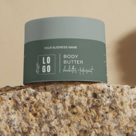 Logo hinzufügen Forest Green Kosmetikglas-Verpacku Wasserflaschenetikett