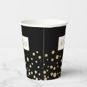 Logo hinzufügen - Goldpunkte Pappbecher (Rechts)