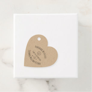 Logo hinzufügen Hergestellt mit Liebe  Vielen Dank Geschenkanhänger