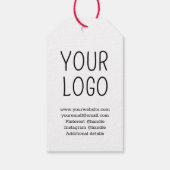 Logo hinzufügen Ihre Bestellung Geschenkanhänger (Rückseite)