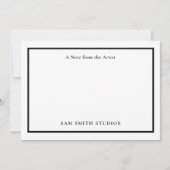 Logo hinzufügen oder Foto Künstler Vielen Dank Dankeskarte (Vorderseite)