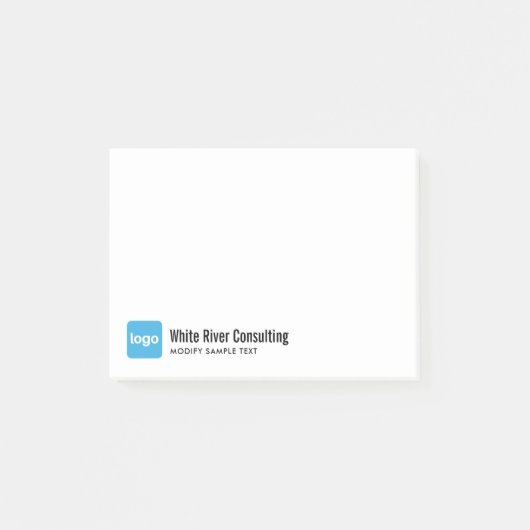 Logo hinzufügen post-it klebezettel (Vorderseite)