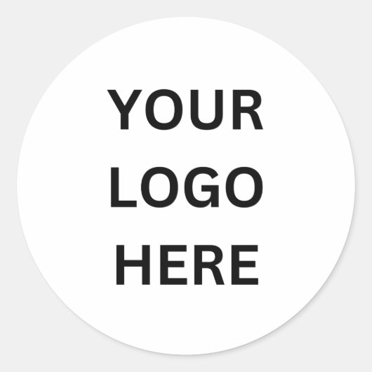 Logo hinzufügen runder aufkleber (Vorderseite)