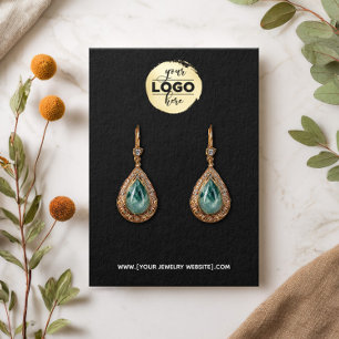 Logo hinzufügen - Schwarze Ohrsichtkarte