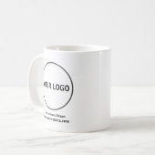 Logo hinzufügen, Tasse des Unternehmens, (Vorderseite Links)