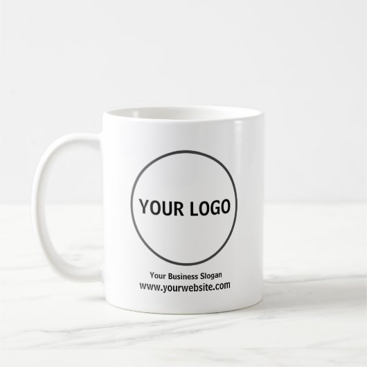 Logo hinzufügen, Tasse des Unternehmens, (Links)