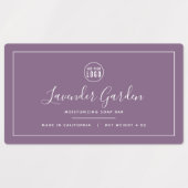 Logo hinzufügen Weißes, an den Grenzen bearbeitete Etiketten (Design 1)