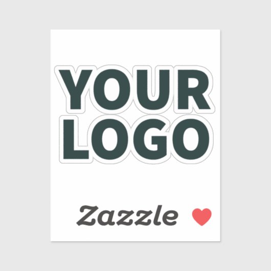 Logo hochladen aufkleber (Blatt)